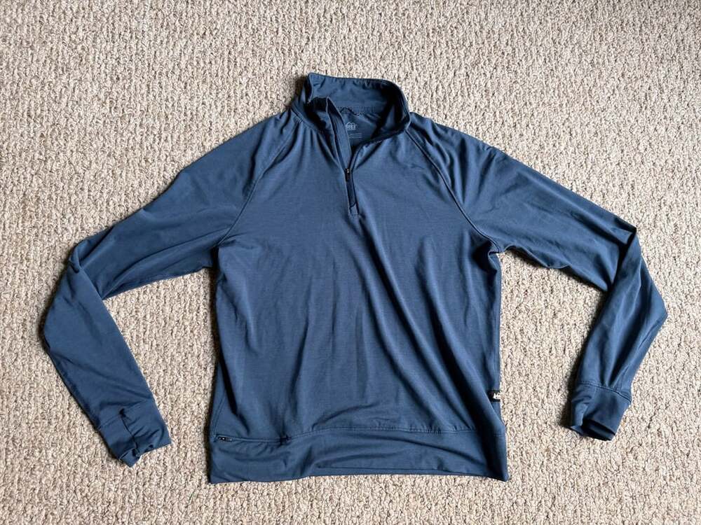 REI Co-op XSmall Blue Half Zip Long Sleeve Pullover
